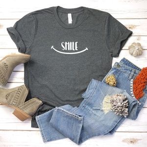 Smile Shirt,Smiling Happy T-shirt,Unisex Shirt,